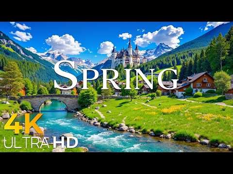 Alpine Spring Escape Switzerland 🌿 Peaceful Villages & Scenic Mountains | 4K