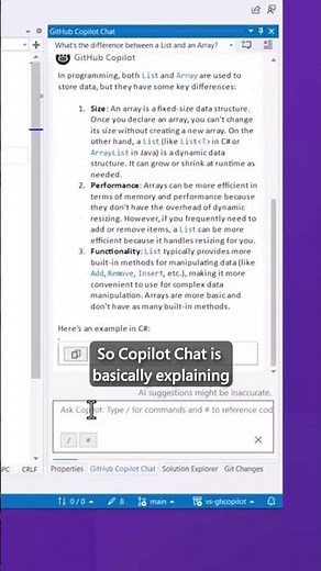 Using GitHub Copilot Chat in Visual Studio #githubcopilot #visualstudio #copilot