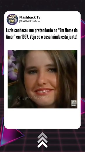 298K views · 11K reactions | Em 1997, @luziasempionato participou do “Em Nome do Amor” para descobrir quem era o rapaz interessado nela. Agora, ela revela o que aconteceu depois do programa! . Curta| Siga| Compartilhe@flashbacktvoficial . ☆ #emnomedoamor #sbt #silviosantos #anos90 #namoronatv #flashbacktvoficial @maissbt @patriciaabravanel | Flashbacktv | Facebook