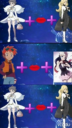 cynthia kiss diantha 😲 ‪@PokeXtreme‬ #shorts #pokemon #cynthia #viral #ash