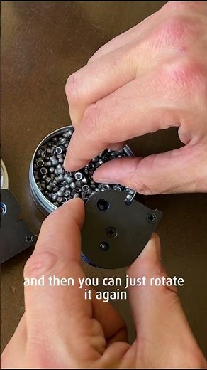 Easy pellet loading on the BSA 12 Shot Magazine