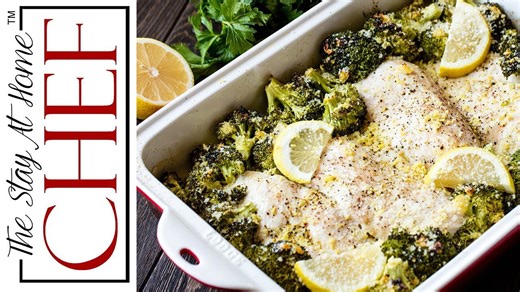 Lemon garlic chicken and broccoli bake