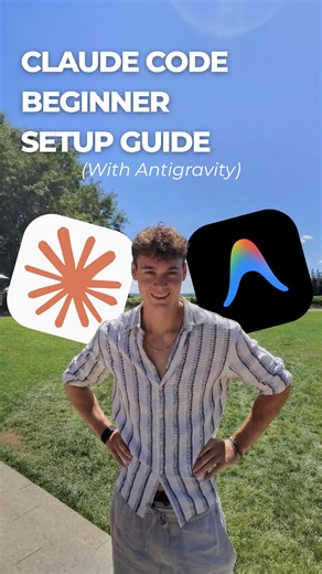 Liam Johnston on Instagram: "Everyone’s talking about Claude Code. It can plan, write code, and build entire apps — just from a conversation. But here’s the problem: Every tutorial starts with “open your terminal” and suddenly it feels way too technical. So here’s the easiest way to set it up in under 5 minutes — no terminal required. It’s called Antigravity — Google’s free AI coding tool. You download it, sign in with your Google account, install Claude Code as an extension, and you’re ready to