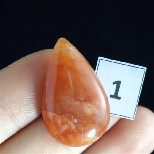 Natural Orange Jade Cabochon Gemstones – Oval, Pear & Round Shapes – Jewelry Making Stones - Etsy