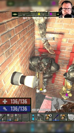 Fallout “Fatman” nuke mishap!XD | 7 Days to Die Fallout/Wasteland Mod Let’s Play #shorts