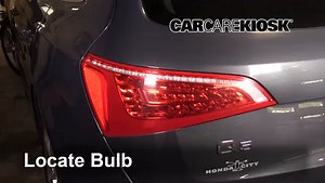 Rear Turn Signal Replacement on a 2012 Audi Q5 Premium Plus 2.0L 4 Cyl. Turbo