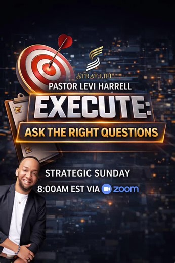 Strategic Sunday | 8:00am EST | via Zoom ~This is for builders. For leaders. For those who are done rehearsing vision and ready to execute. There is no other option. Join “Strategic Sunday” 8:00am EST https://us02web.zoom.us/j/6687007164?pwd=Q1l3VzRmSmdEbHRBOGVlRnErcEJIdz09 Meeting ID: 668 700 7164 Passcode: WordPray This is not another inspirational Sunday. This is a Strategic Sunday. * If you’re tired of vision boards without results… * If you’ve talked, planned, brainstormed, and dreamed long