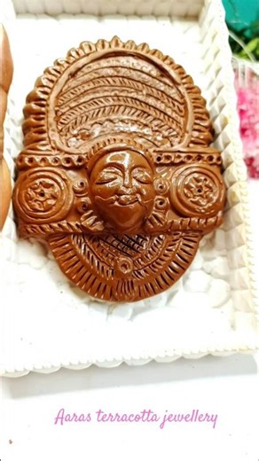 💥❤️Theyyam terracotta pendant making tutorial🤯.#shorts#ytshorts#shortsfeed#yt#art#diy#trending#clay