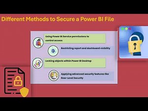 How to Lock a Power BI File | Power BI Security Training | Power BI Security Tutorial
