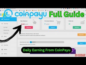 2024 CoinPayU Earning Mastery: Maximize Profits by Watching Ads - Complete Guide!