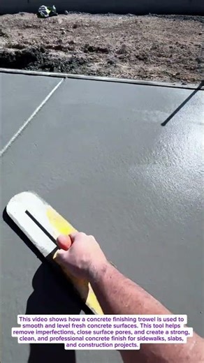 This Tool Makes Concrete Perfectly Smooth | Concrete Finishing Trowel Satisfying Work