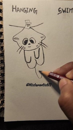 How to draw easy cat tutorial | Cat drawing