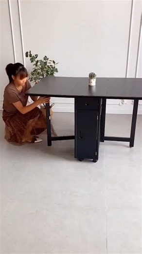 Fusions Furniture & Mobility | Tap the link in bio 🛒 Smart furniture for small kitchens! This folding dining table is a total space-saver — compact when closed,... | Instagram