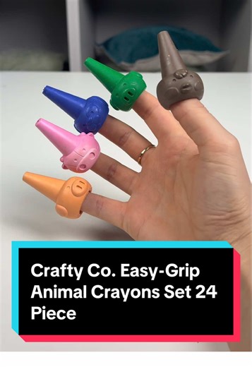Discover the Crafty Co. Easy-Grip Animal Crayons Set 24 Piece. 🖍️ These crayons are bright and colourful, and can be used on a wide range of surfaces, not just paper 🤩 A unique feature of these crayons is that they can be stacked for a fun building block activity! Product code: 246398 Don’t forget, FREE DELIVERY on orders over £25/€25 at Smyths Toys! *T&Cs apply! ✅ #smythstoys #craftyco #crayons #fyp #toytok