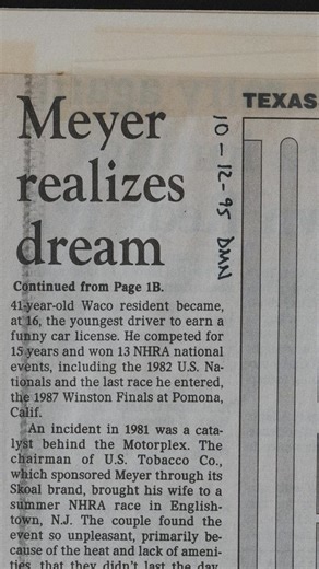 Cemented in History isn’t just the title—it’s the truth. This first episode in our new documentary series tells the story of how the Historic Texas Motorplex came to life. Hear from the people involved: Billy Meyer, Christie Meyer Johnson, John Force, Matt Hagan, and more. From the bold idea to build the first all-concrete supertrack in NHRA history to the moments that cemented its place as a Texas landmark, this is the story of Where Speed Was Born. 👉 Subscribe for the full series: https://you