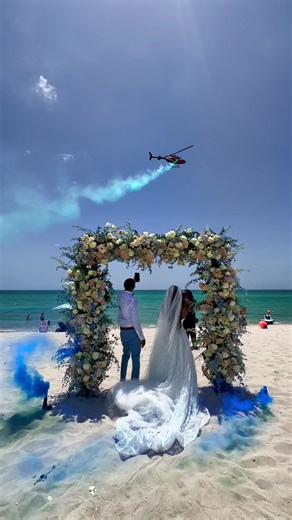 Helicopter Gender Reveal Ceremony with Stunning Ending