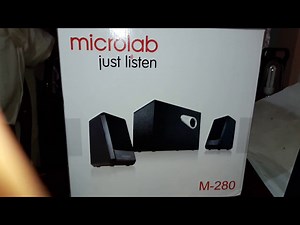Microlab M280 subwoofer testing