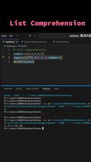 Make lists in style 😎 #cod #coding #programming #codingbat