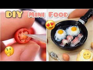 5 DIY Miniature Food ART for DOLLHOUSE | Polymer Clay | Strawberrypuffcake