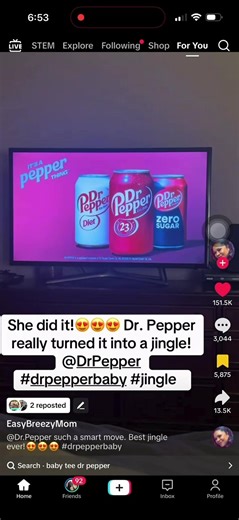 @Romeo go Dr Pepper baby it’s good and nice let’s ggooo when let’s goo @Dr Pepper @EasyBreezyMom @Michelle&Faith&HopesMOM