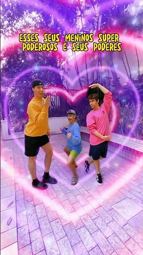 Meninos SUPER PODEROSOS 🥰❤️ #comedia #amigos #shorts