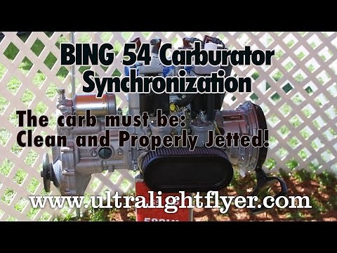 Bing 54 Carburetor Synchronization on Rotax two stroke aircraft engines.