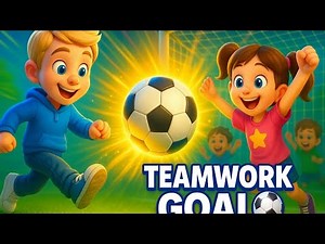 The Teamwork Goal | 3D Cartoon Kids Moral Story | Teamwork, Kindness & Learning