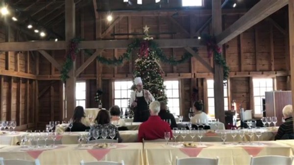 20 reactions | Tasting the Ruby Port with Executive Chef Rhys Lewis at today’s Wine, Wit & Wisdom in Billings Farm & Museum’s gorgeous event barn.  | Woodstock Inn & Resort | Facebook