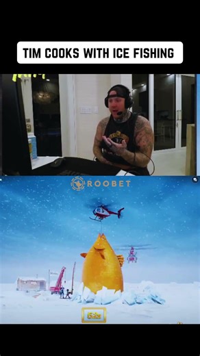 TIM COOKS WITH ICE FISHING 😭🎣❄️ (THIS GAME GOT SERIOUS FAST)