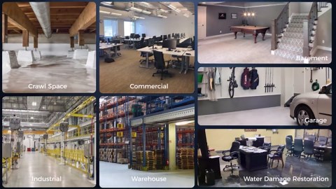 ALORAIR Crawlspace Dehumidifiers, 145 Pint Commercial Dehumidifier for Basements with Drain Hose, 1,800 Sq.Ft Auto Defrost Compact Portable Industry Crawl Spaces Dehumidifier