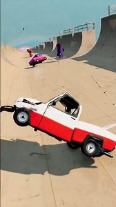 😍 😎🚚Springboard vs 12 Small Cars #beamngdrive #beamngmods #LongestBusCrash