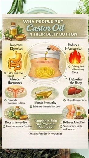 👉 Put Castor Oil in Your Belly Button Before Bed & See What Happens!