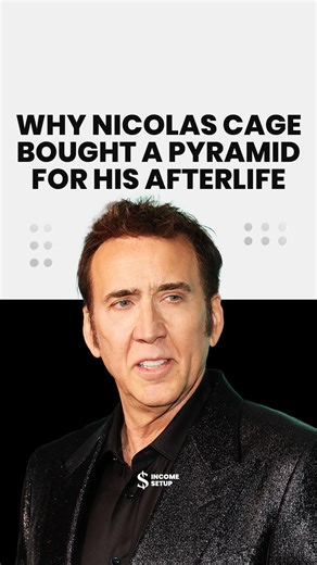 Wealthy Setup on Instagram: "Nicolas Cage owns a private stone mausoleum shaped like a 9-foot (2.7 m) pyramid in St. Louis Cemetery No. 1 in New Orleans — the same cemetery where the legendary Voodoo priestess Marie Laveau is buried. Cage bought the tomb in 2010, and it stands towering above many of the historic graves around it, with the Latin inscription “Omnia Ab Uno” (“Everything From One”). It fits perfectly with Cage’s reputation for eccentric, extravagant spending. Over the years he bough