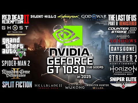 GeForce GT 1030 in 2025 - Test in 21 Games