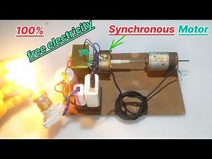 synchronous motor (ho to make?generator/ DC) motor to synchronous motor (AC( generator 💯