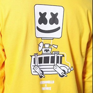 The Marshmello x Fortnite collection is almost sold out! Kids sizes available as well, go to www.mellogang.com | marshmello