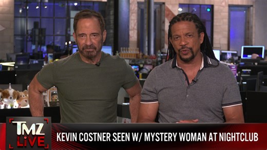 Kevin Costner Chats Up Mystery Woman at Raspoutine Night Club | TMZ Live