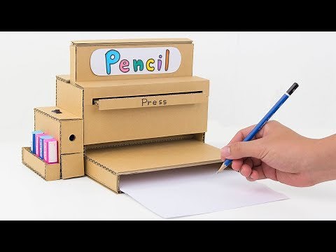 How to Make Pencil Sharpener Machine from Cardboard