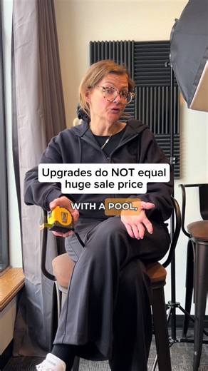 If you think you're about to sell for 2x the price because of a pool, no you're not, sorry