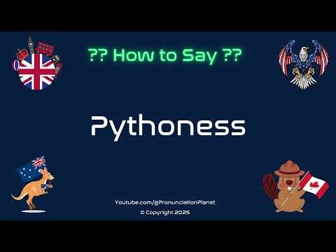 🐍 🔮 How to Pronounce Pythoness? (CORRECTLY) | Pronunciation Planet