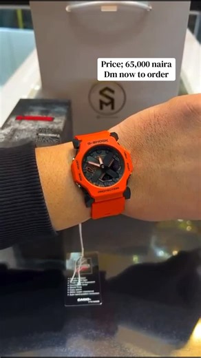 NO 1 ONLINE JEWELRY AND WRISTWATCH STORE IN LAGOS on Instagram: "ORDER NOW AND GET FREE DELIVERY Quality Rubber strap wristwatch ⌚️ Available in Black & Orange 🖤🧡 Features of the Watch; • Shock-resistant (built for rough use) • Water-resistant – safe for handwashing & rain • Strong and durable G-Shock case • Long-lasting battery • Bright LED backlight for night viewing • Stopwatch & countdown timer • Auto calendar • Comfortable, tough rubber strap Price: 65,000 naira each _____________________