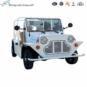 [Hot Item] New Energy Mini Electric Moke 4 Seater off-Road Tire 96 V 10kw Mini Moke Car for Sale