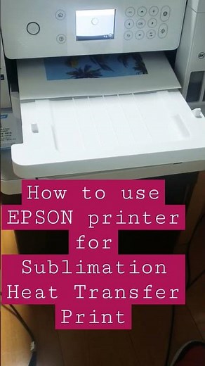 How to print Sublimation Heat Transfer Paper using EPSON EW-M634T #epsonprinter #sublimation #diy