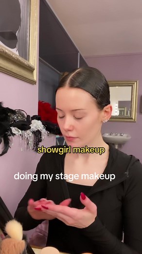 Backstage Showgirl Makeup Transformation | Theatre Makeup Tutorial