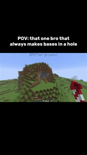 Minecraft Hole Moment