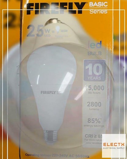 Firefly 25W LED E27 Bulb 220V Daylight EBI125DL,