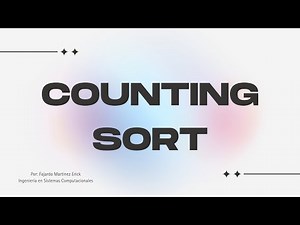 Algoritmo Counting Sort En Java