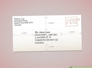 How to Address Letters in Canada