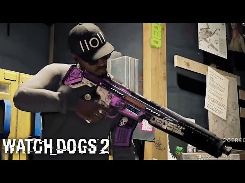 Watch Dogs - All Weapons and Customizations (Including Gun Pick-Up and DLC)