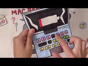 [💸paperdiy💸] MacBook Blind bag & Fixing Broken Macbook 맥북 고치기 종이놀이 Asmr paper Macbook tutorial